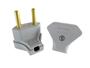Imagem de Plug Macho Triangular Voltim 2P 20A Cinza Kit 70 Un No Pote