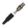 Imagem de Plug Mini Xlr Fêmea 4 Pinos Profissional Preto Hx1067