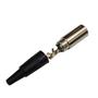 Imagem de Plug Mini XLR Macho 3 Pinos Profissional Preto HX1070