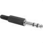 Imagem de Plug P-10 Stereo 6,35Mm Com Protecao Cabo 602 - Kit C/10