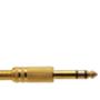 Imagem de Plug P-10 Stereo 6,35Mm Dourado Com Mola 603 - Kit C/10