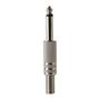 Imagem de Plug P10 Mono Metal Niquelado Com Mola