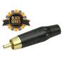 Imagem de Plug rca black series 4mm preto/vermelho chipsce 