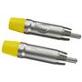 Imagem de Plug Rca Macho Nickel Plt Wc 1212 Ml Yl Ni Amarelo Wirecone