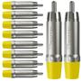 Imagem de Plug Rca Macho Nickel Plt Wc 1212 Ml Yl Ni Amarelo Wirecone
