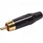 Imagem de Plug RCA Metal Com Parte Inferior Preto PGRC0023 Storm - PCT / 10 F002