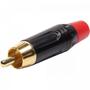 Imagem de Plug RCA Metal Com Parte Inferior Vermelha PGRC0022 Storm - PCT / 10