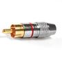Imagem de Plug RCA Profissional PGRC0013 Vermelho STORM PCTE com 10 UN.