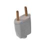 Imagem de Plug Retangular Cinza 2P 10A  Modelo: 39004 - Mec