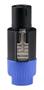 Imagem de Plug Speakon Macho Azul Linha 4 Polos Robusto Com Trava Mxt