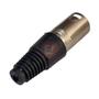 Imagem de Plug Xlr Macho Metal Simples Cromado Mxt Unidade