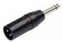 Imagem de Plugue Adaptador P10 Mono Metal X Xlr Macho Mxt Preto