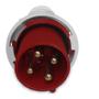 Imagem de Plugue Macho Industrial 63A 3P+T 380v 6H Vermelho