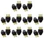 Imagem de Plugue Macho Preto 20a 2P+T Maciço Radial Kit com 10 peças