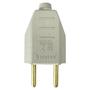 Imagem de plugue tomada 2P 2 pinos 10a 180º macho kit com 2