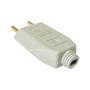 Imagem de plugue tomada 2P 2 pinos 10a 180º macho kit com 2
