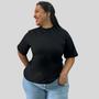 Imagem de Plus size t-shirt feminina preta