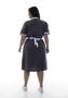 Imagem de Plus Size - Vestido em Tecido Algodão Com Avental  para  Copeira, Arrumadeira, Doméstica