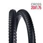 Imagem de PNEU 20 x 1.75 CROSS PRETO CRAVO