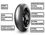 Imagem de Pneu Pirelli Traseiro 451 190/55-17 Diablo Supercorsa SP V2 Ninja ZX 6 R 636