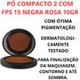 Imagem de Pó Compacto Com Fps 15 Maquiagem Cor 02 Negra Rosa 10g