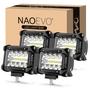 Imagem de Pods de luz LED NAOEVO 240W 24.000LM 4 polegadas 4 unidades para veículo