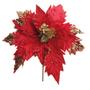 Imagem de Poinsetia C/Glitter Vrm/Our 20cm C/1Un 1006612