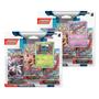 Imagem de Pokemon 2 Blister Triple Packs com 3 Booster e 1 Carta Promocional Cada Ev4 Fenda Paradoxal Copag - 33646