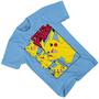 Imagem de Pokemon Boys Pikachu Game Shirt - Gotta Catch Em All - Ash Pikachu Charizard Pokeball Camiseta Oficial (Carolina Blue, Large)