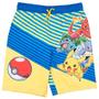 Imagem de Pokemon Charmander Ivysaur Pikachu Wartortle Little Boys Swim Trunks 7 Amarelo/Azul