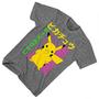 Imagem de Pokemon Mens Pikachu Game Shirt - Gotta Catch Em All - Ash Pikachu Charizard Pokeball Camiseta Oficial (Charcoal Heather, X-Large)