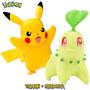 Imagem de Pokémon Mini Bonecos Pikachu e Chikorita - Figuras de Batalha - Sunny 2675