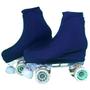 Imagem de Polaina Cobre Botas Capa Para Patins Patinashow Azul Marinho