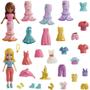 Imagem de Polly Pocket Conjunto de Moda Grande com 2 Bonecas e 25 Acessórios