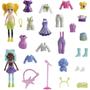 Imagem de Polly Pocket Conjunto de Moda Grande com 2 Bonecas e 25 Acessórios