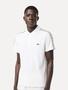 Imagem de Polo Lacoste Masculina Piquet Stripe Stretch Branca