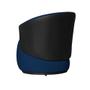 Imagem de Poltrona Beatriz Suede Azul Marinho Com Composê Corano Preto - Belliv Decor