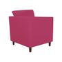 Imagem de Poltrona Cadeira Decorativa Isis Clinica Escritório  Suede Rosa Pink - LM DECOR