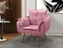 Imagem de Poltrona Cadeira Opala Área de Lazer e Gourmet Suede Rosa