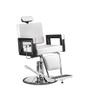 Imagem de Poltrona Cadeira Reclinável Barbeiro Maquiagem Salão Dompel - Branco Pérola Barber Square