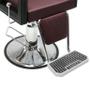 Imagem de Poltrona Cadeira Reclinável Barbeiro Maquiagem Salão Dompel - Vinho Barber Square