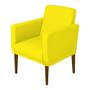 Imagem de Poltrona Cadeira Resistente Reforçada Confortável Para Salas Espera Clinicas Recepção Nina Glamour