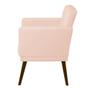 Imagem de Poltrona Cadeira Resistente Reforçada Nina Glamour Confortável Para Salas Espera Clinicas Recepção