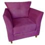 Imagem de Poltrona Cadeira Sofá Decorativa Isis Sala Estar Salão Beleza Rosa Pink - Dl Decor