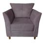 Imagem de Poltrona Cadeira Sofá Decorativa Isis Sala Estar Salão Beleza Suede Rosê - Dl Decor
