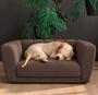 Imagem de Poltrona Cama Pet Estofada Lucky M01 Veludo Marrom - Inoviza