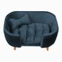 Imagem de Poltrona Cama Pet Hannah - Suede Azul Marinho