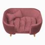 Imagem de Poltrona Cama Pet Hannah - Suede Rose