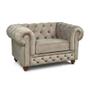 Imagem de Poltrona Chesterfield Bege Sala Quarto Decoração