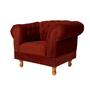 Imagem de Poltrona Chesterfield Capitonê Duque Suede Bordo Decoração, Recepção, Salas de Tv e Estar